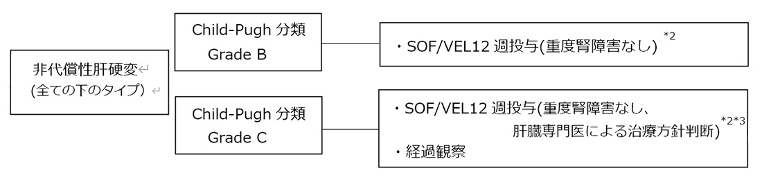 C型非代償性肝硬変図